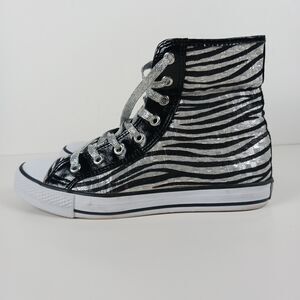 Gotta Flurt Shoes Womens Size 7 High Top Metallic Sneakers Wildlife Dance Zumba